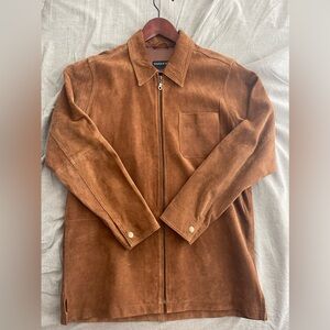 VINTAGE GENUINE leather suede jacket